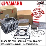 YAMAHA EGO SOLARIZ AVANTIZ EGO-GEAR CYLINDER BLOCK STD BLOK SET 52.4MM DAN PISTON SET 52.4MM 2PH
