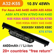 FOR ASUS A32-K55 A45 X45 A55 X55 K55 A75 X75 K75 A85 K95 X55VD A55D K55A K75A K75D K95V R400 R500 R7