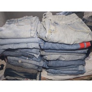 1k Panimula bundle ukay denim jeans baggy tattered