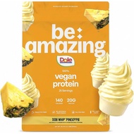 BE AMAZING Vegetarian Protein Powder, Dole Whip Pineapple, 20g Plant Protein Contains Prebiotic Fibe