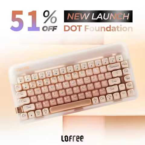 LOFREE DOT "Foundation" Mechanical Keyboard Wireless Bluetooth Three Mode Hot Plug And Gasket Struct