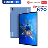 【2024 TOP1】BANOSS N70 Tablet PC 10.1 Inches Android 11 5G WiFi 8800mAh Dual SIM 4G Gaming Online Classroom Meeting for Students 6GB 8GB 10GB RAM 128GB 256GB 512GB ROM