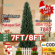 Everpink Slim type Christmas decor Xmas tree decoration for home 5ft 8ft 6 ft makapal complete slim type 7ft set