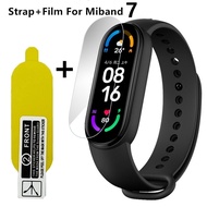 Strap for Xiaomi Mi Band 7 Silicone Replacement Bracelet for Xiaomi Mi Band 7 Strap with Film