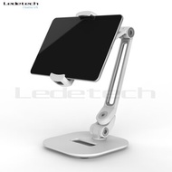 คานอ่านหนังสือแบบมีขาตั้งสำหรับแท็บเล็ต iPad LD-203 จาก Ledetech ที่ปรับแต่งได้พร้อมคลิปอลูมิเนียมอั