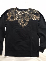 MARCELO BURLON sweatshirt Snake Print Yellow ORIGINAL