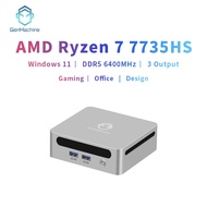 GenMachine MINI PC New AMD R7 7735HS YI SERIES Mini PC Windows 10/11 Dual network port 2.5G DDR5 640