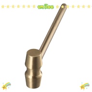 EMILEE Hammer, Yellow Brass Gavel, Court Prop Judge Hammers Company