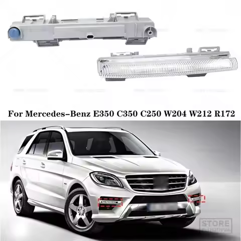 For Mercedes-Benz E350 C350 C250 W204 W212 R172 2049068900 2049069000 Car Front LED Daytime Running 