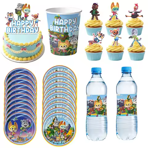 The Creature Cases Birthday Party Decoration Tableware Tablecloth Plate Cup Cake Topper Decor Creatu