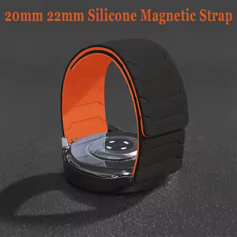 20mm 22mm Silicone Magnetic Band For Huawei Watch GT6/5 GT6/5 Pro 46mm Soft Strap Amazfit Balance 3 