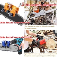 Yz&gt; Chainsaw Sharpener, Chainsaw Chain Sharpening Jig Kit with Crank, Grinding Head Posi