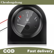 chenlongshang 2" 52mm Fuel Level Gauge Car Meter White LED Light  Rim Automotive Gauges 12V EN