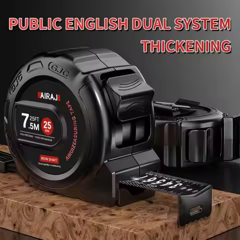 AIRAJ 7.5/5/3M Tape Measure High Carbon Steel Thickened Frosted Anti Drop Shell High-Precision Porta