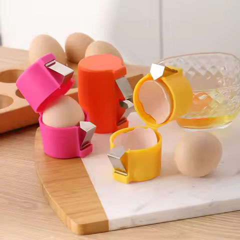 Egg Shell Opener Press Egg Shell Separator Egg Beater Portable Egg Opener Kitchen Handheld Egg Shell