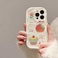 SOFTCASE SILICON CASING MELTING CLEAR SHOCKPROOF STRAWBERRY CAKE FOR OPPO A98 A1K A3S A5S A12 A15 A1