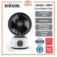 HOUM C8DC Air Circulator Fan 360 Circulation DC Motor 32 Speed Low Energy Consumption Strong Wind