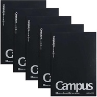 KOKUYO Notebook Campus B5 Dotted B ruled 5-Pack Black AMN-3BTNX5-1 5