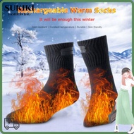 SUKIKII Electric Heated Socks Boot Unisex Rechargeable Feet Warmer