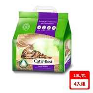 【德國凱優Cat′s Best】-特級無塵凝結木屑砂（紫標凝結型） 5kg/10L/4入組_廠商直送