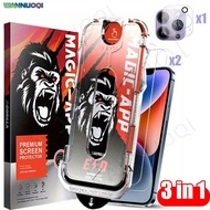 TEMU 2pcs Transparent Hd Screen Protector Magic John 1pc Lens Suitable For Iphone 16/15/14/13/12/xs 