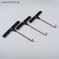 Purp 1Pc Trampoline Spring Pull Tool Trampoline T Hook Tool Tent Peg Puller Extractor 6559SG