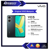 Vivo Y02T l  Y03 (4GB+4GB Extended RAM + 128GB ROM) | Malaysia Set | Ready Stocks | 1 Year vivo Mala