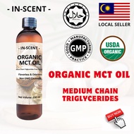 IN-SCENT MCT Oil 100% Pure Natural Organic Coconut Bulletproof Coffee MCT Oil Keto Supplement 250 Ml