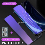 Vivo Y18e Tempered Glass For Vivo Y18 Y03 Y100 Y27s Y17s Y78 Y36 Y27 Y35 Y16 Y02 Y02s Y22s Y77 Y76 Y75 Y72 5G 4G Y50 Y30 Y33s Y21s 2 in 1 Anti Blue Light Ray Screen Protector Film