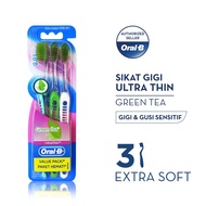 Oral-B Toothbrush UltraThin Green Tea 3s [P&G]