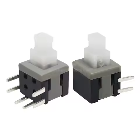 10PCS Side Plug 5.8*5.8 Self-locking Switch 5.8x5.8mm Horizontal Six Pin Right Angle On/Off Through 