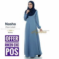 Offer😍😍offer jubah (2484) blue grey