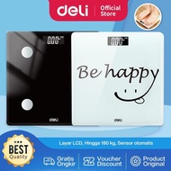 Timbangan badan Deli Body Scale / Timbangan Badan Hingga 150+ KG Tingkat Akurasi Tinggi E86120"