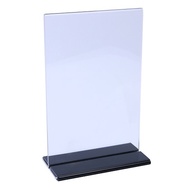 MICA MENU SHELF WITH BLACK BASE SIZES A4, A5, A6 A4 File Holder