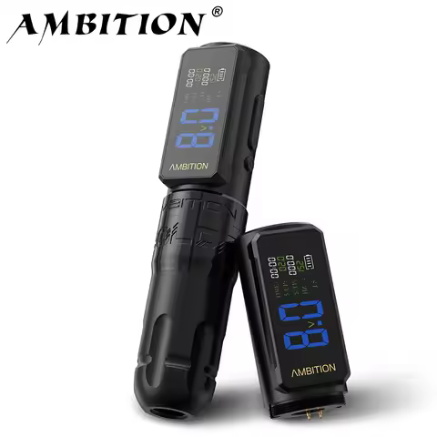 Ambition Soldier270S Stroke 4.5+5.0mm Wireless Tattoo Machine Professional Brushless Motor Pen 2400m