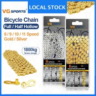Half Hollow Bicycle Chain MTB Chain 8 Speed MTB Chain 9speed Chain Bike 8 Speed Road Bike Chain 9s