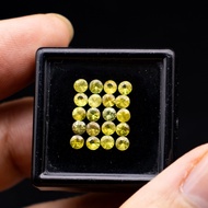 Yellow Sapphire Size 3 Mm Weight 2.69 Carats Genuine Gem Dug And Discovered At Bangkaja Pond Provinc