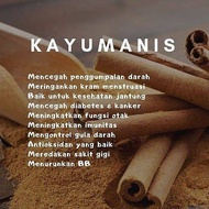KAYU MANIS 50 GR ASLI REMPAH CINNAMON STICK ROLL BATANG 100% PREMIUM QUALITY HERBAL KULIT SUPER RESE