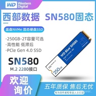 WD/Western Digital Biru SN580 500G/1T/2T Pemacu Keadaan Pepejal Desktop Komputer riba SSD Western Di
