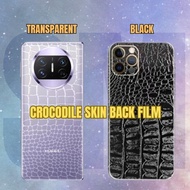 ZTE Blade A54 A73 A75 5G Crocodile Skin Back Cover Sticker