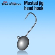 0.8g-6g Round Head Jigs Hook Mustad Lead Head Jig Lure Hard Baits 10PCS Unpainted Ball Head Saltwater Fishing Hooks