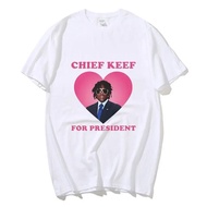 Rapper Chief Keef For President T Shirt Men Fashion Casual Short Sleeve T-Shirt Aesthetic Vintage Ov