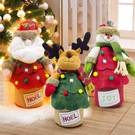 Christmas Gift Box Candy Box Christmas Elk Knitted Santa Claus Doll Christmas Ornaments 10.7