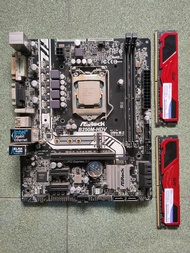 (มือสอง)Cpu i3-7100 + Ram 4gb ddr4(2ตัว) + Mainboard Asrock B250M-HDV