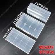 18650 21700 26650 Battery Box Plastic Case Casing Holder Storage Durable Portable Li-ion Transparent