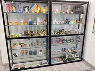 首飾珠寶樣品展示櫃臺透明商用家用矮櫃展廳展覽玻璃煙櫃