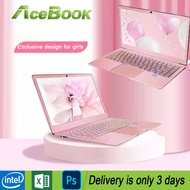 [pink laptop Designed for girls] laptop new 2021 murah 14.1-inch 8G RAM 512GB 256GB 128GB SSD ROM laptop for student notebook laptop mini original
