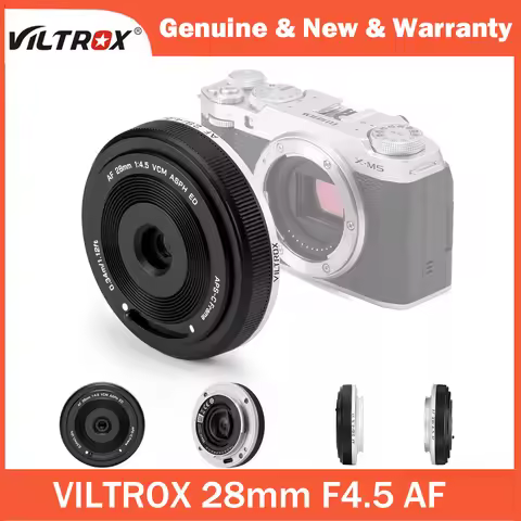 VILTROX 28mm F4.5 Pancake Lens Autofocus Full Frame Lens Retro Ultra-thin For Nikon Z Sony E Fujifil