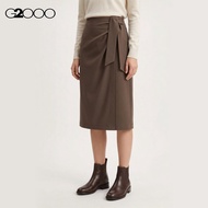 G2000 Anti UV Poly Crepe Knit A-Line Skirt