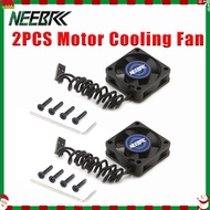 NEEBRC 2PCS Motor Cooling Fan Dual Ball Bearings 25mm 30mm 35mm Heat Dissipation For RC ESC Motor 54